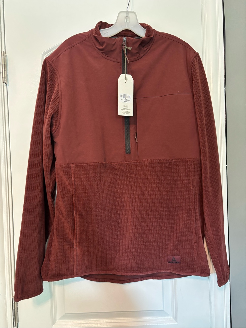 Ascend Men’s Half Zip Fleece Pullover Medium NWT Recycled Performance Jacket